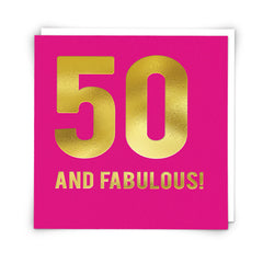 Age 50 and Fab Redback Cards
