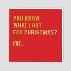 Redback Cards You Know What I Got For Christmas? Fat.