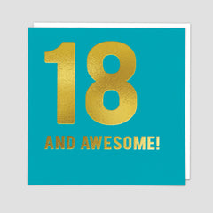Age 18 Redback Cards - 18 and Awesome
