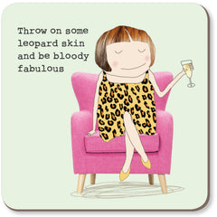 Rosie Made A Thing - Leopard Coaster