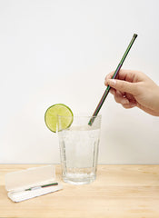 Kikkerland Travel Straw Set - Iridescent