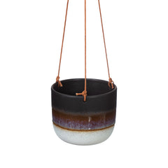 Sass & Belle Mojave Black Hanging Planter