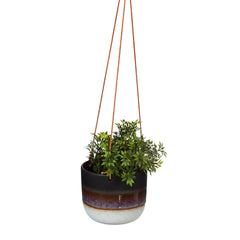 Sass & Belle Mojave Black Hanging Planter