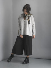 One Hundred Stars Iris Grey Oversized Cashmere Cardigan