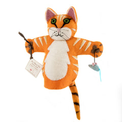 Sew Heart Felt Ginger The Cat Hand Puppet