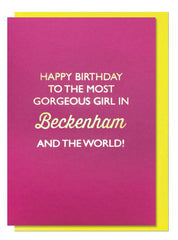 Beckenham Gorgeous Girl Card