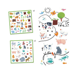 Djeco Paper Stickers Animal
