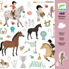 Djeco Paper Stickers - Horses