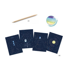 Djeco Scratch Cards - Cosmic