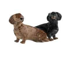 Quail Ceramics Dachshund Salt & Pepper Set