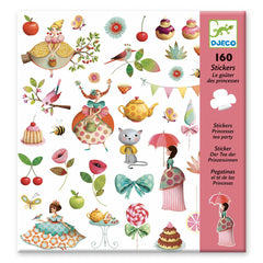 Djeco Paper Stickers - Princess Tea Party