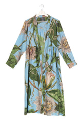 One Hundred Stars Passion Flower Pale Sky Duster Coat