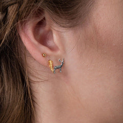 Amanda Coleman Gold Fern Studs