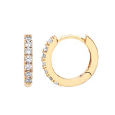 Estella Bartlett Pave Hoop Earrings Gold Plated