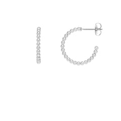 Estella Bartlett Small Beaded Textured Hoops