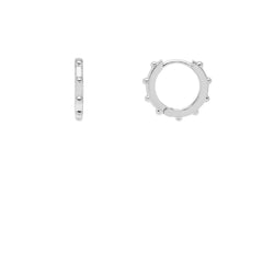 Estella Bartlett Granulated Huggy - Earrings Silver Plated