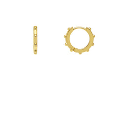 Estella Bartlett Granulated Huggy Earrings Gold Plated