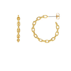 Estella Bartlett Chain Hoop Earrings
