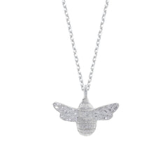 Estella Bartlett Bee Necklace Silver Plated