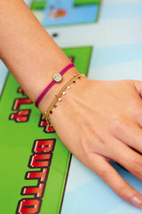Estella Bartlett Heart and Bead Chain Double Bracelet