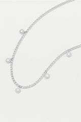 Estella Bartlett Multi Sun Charm Necklace - Silver
