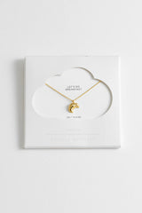 Estella Bartlett Croissant Necklace - Gold Plated