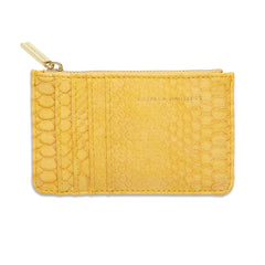 Estella Bartlett Snake Card Purse - Mustard