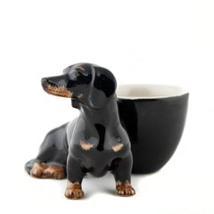 Quail Ceramics Dachshund Egg Cup