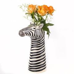 Quail Ceramics Zebra Flower Vase