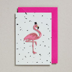 Petra Boase Flamingo Patch Mint Card