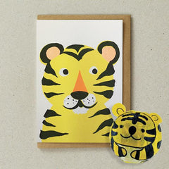 Petra Boase Japanese Paper Balloon Card - Tiger