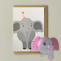 Petra Boase Japanese Paper Balloon Card - Elephant