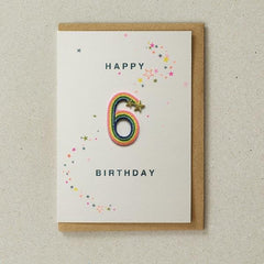 Petra Boase Age 6 Rainbow Patch Card