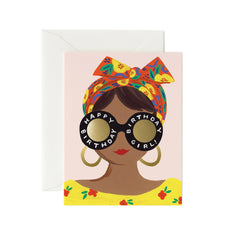 Rifle Paper Scarf Birthday Girl Card