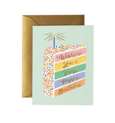 Rifle Paper Cake Slice Birthday Card