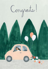 Roger la Borde Wedding ‘Congrats’ Car