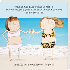Rosie Made A Thing - Maldives Birthday Card