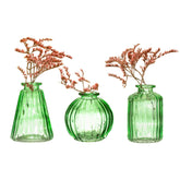 Sass & Belle Green Bud Vases - Set of 3