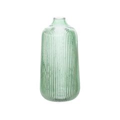Sass & Belle Tall Fluted Vase Green