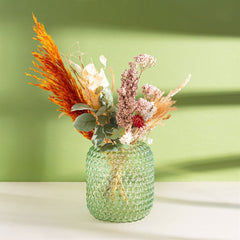 Sass & Belle - Green Glass Bobble Vase