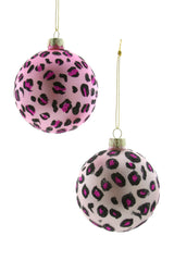 Cody Foster & Co Leopard Bauble in Pink and Mauve