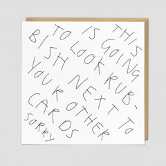 Rubbish Birthday Card - Redback Cards