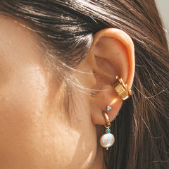 Scream Pretty - Silver Wide Ear Cuff