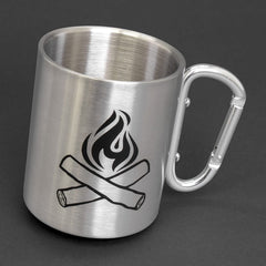 Happy Camper Mug - Silver