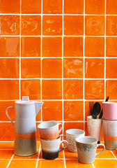 HKliving 70's Ceramics Americano Mugs - Set of 4