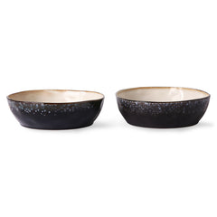 HKliving 70's Ceramics Pasta Bowls Galaxy - Set of 2
