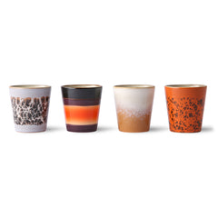 HKliving 70's Ceramics Ristretto Mugs - Set of 4