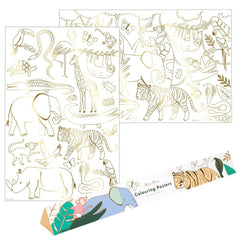 Meri Meri Jungle Colouring Poster