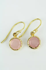 My Doris Small Rose Circle Drop Earrings