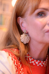My Doris Seashell Beaded Earrings